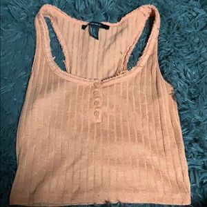 forever 21 burnt orange cropped tank